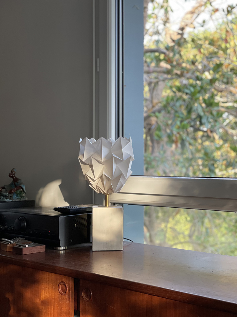 Lampe philadelphia dans le séjour éteinte